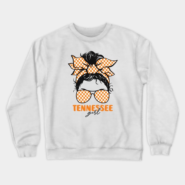 Proud Tennessee Girl Letting My Roots Show // Messy Hair Don't Care Tennessee Crewneck Sweatshirt by Now Boarding